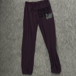 Free city purple sweatpants